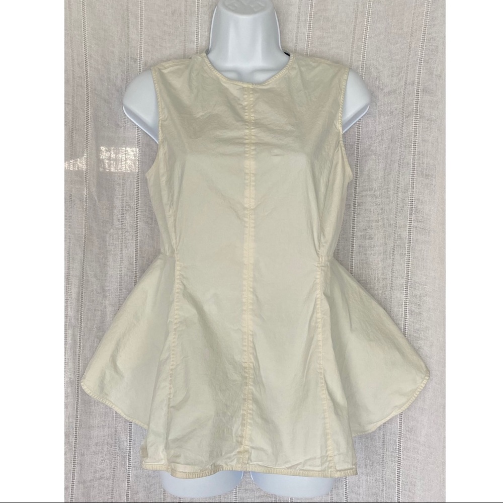 Theory Zip Back Peplum Top